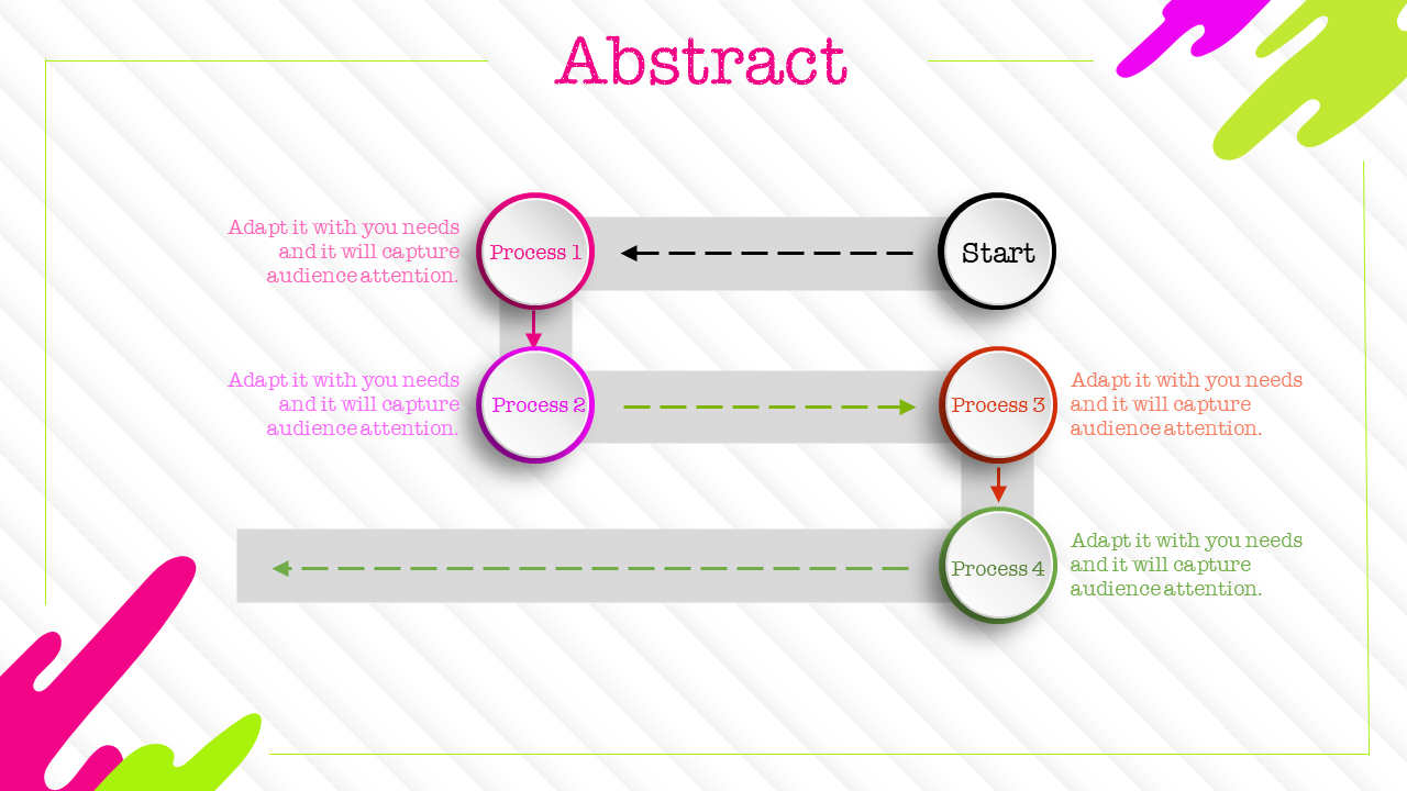 Creative Model Abstract For PPT PowerPoint Template